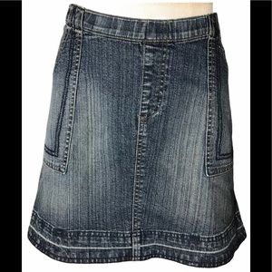 CBaby Style denim jean skirt pockets small